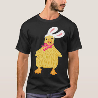 Cute Påsk Duckling Gifts Funny Anka Egg Black la T Shirt