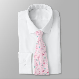 Cute Påsk Flamingo och de målade äggen Mönster Slips