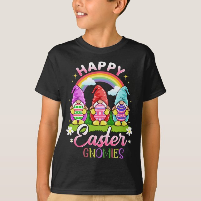 Cute Påsk Gnomes Glad påsk Gnomies T Shirt (Framsida)