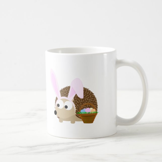 Cute Påsk Hedgehog Kaffemugg (Höger)