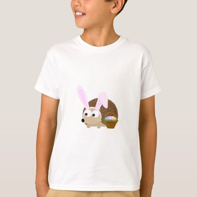Cute Påsk Hedgehog T Shirt (Framsida)