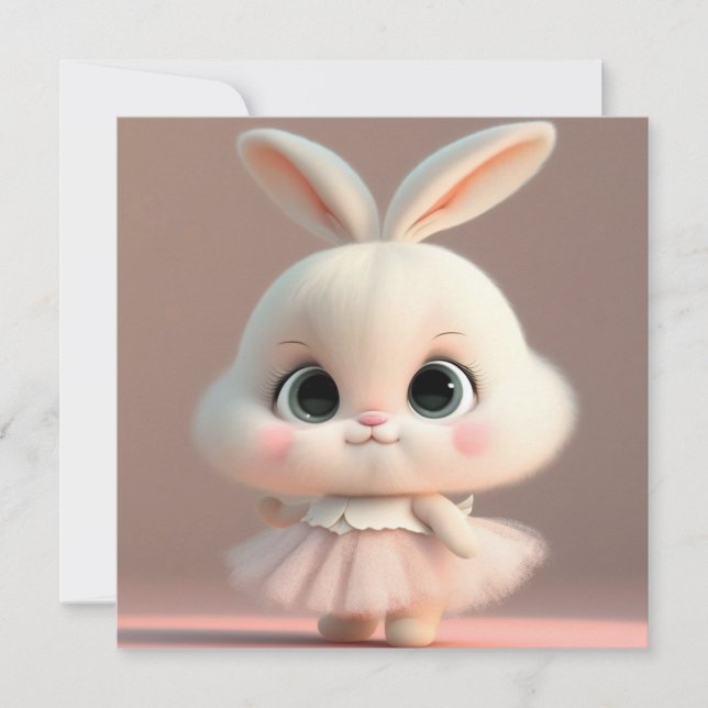 Cute Påsk Helgdag Card Julkort (Framsida)