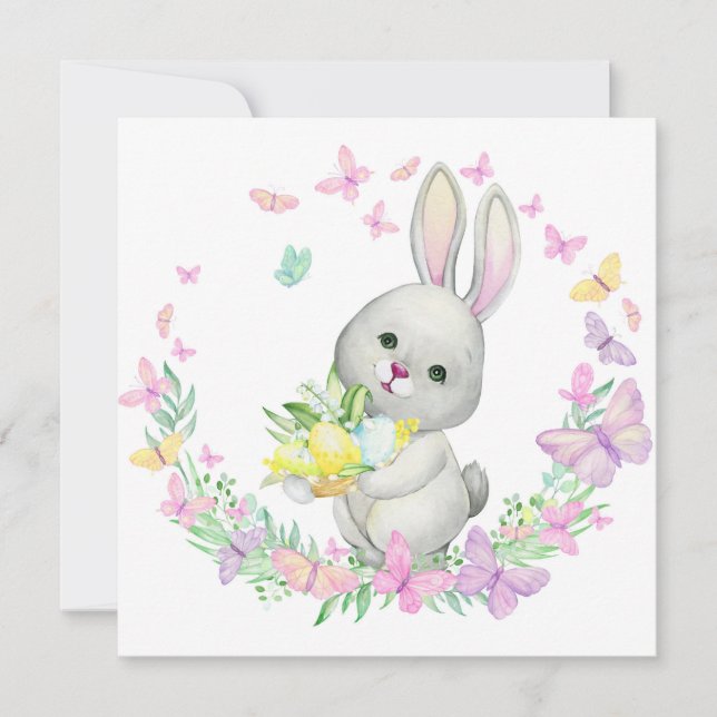 Cute Påsk Helgdag Card Julkort (Framsida)