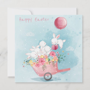 Cute Påsk Helgdag Card Julkort