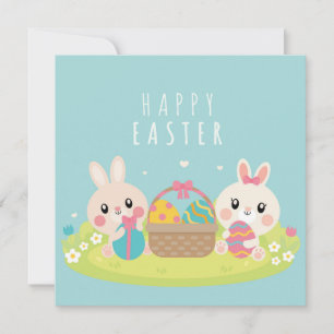 Cute Påsk Helgdag Card Julkort