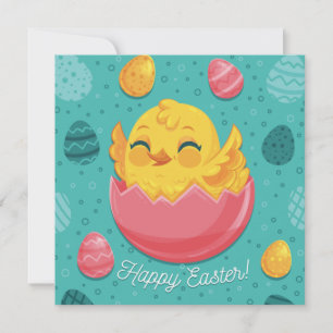 Cute Påsk Helgdag Card Julkort