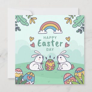 Cute Påsk Helgdag Card Julkort