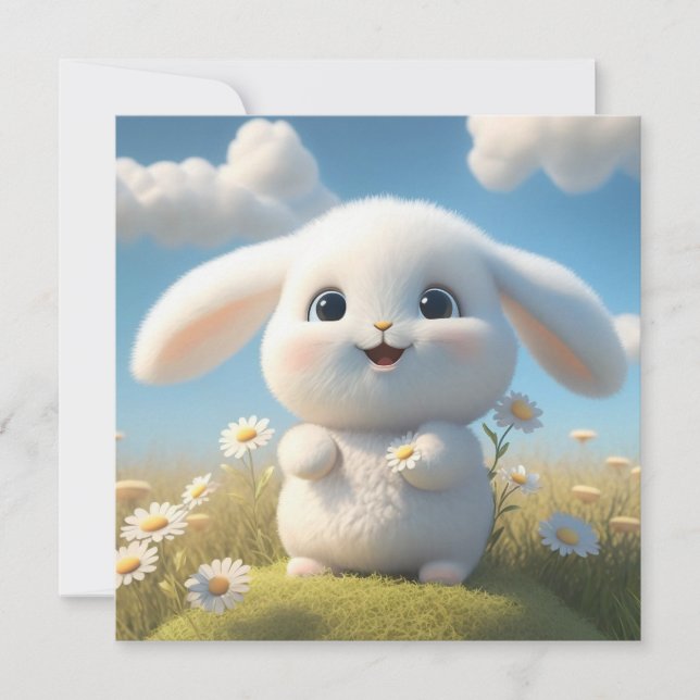 Cute Påsk Helgdag Card Julkort (Framsida)