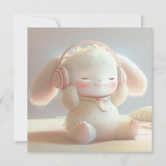 Cute Påsk Helgdag Card Julkort (Framsida)