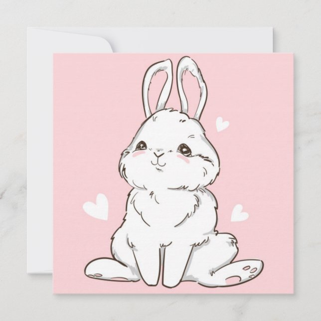 Cute Påsk Helgdag Card Julkort (Framsida)