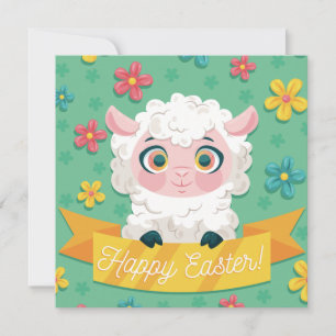 Cute Påsk Helgdag Card Julkort