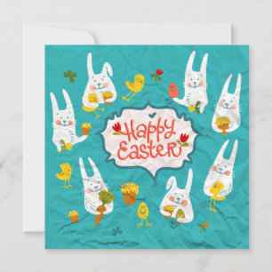 Cute Påsk Helgdag Card Julkort