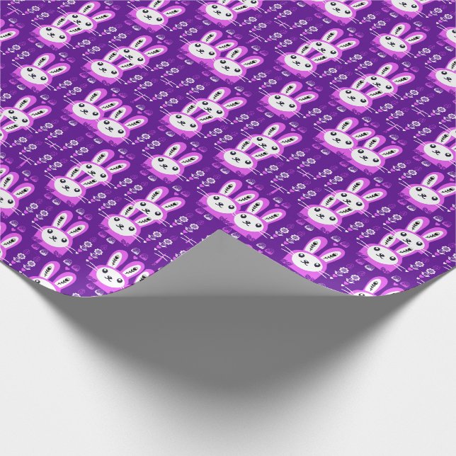 Cute Påsk Helgdag Rabbit Presentpapper (Hörn)
