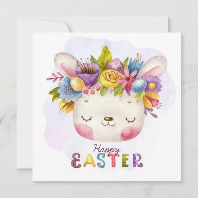 Cute Påsk Inbjudningar (Framsida)