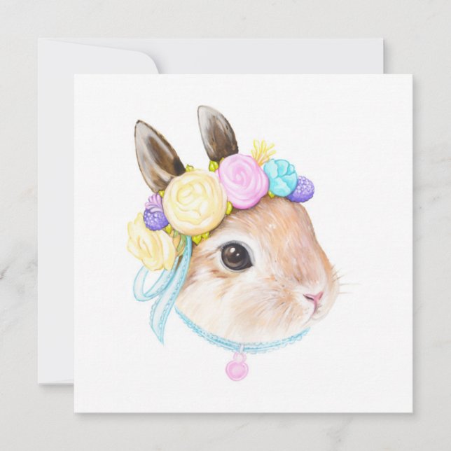 Cute Påsk Inbjudningar (Framsida)