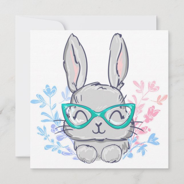 Cute Påsk Julkort (Framsida)