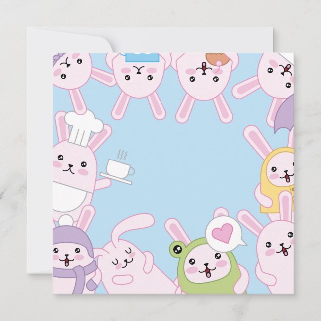 Cute Påsk Julkort (Framsida)