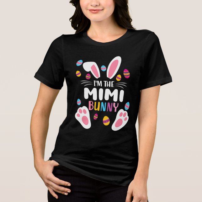 Cute Påsk Mimi Bunny T Shirt (Framsida)