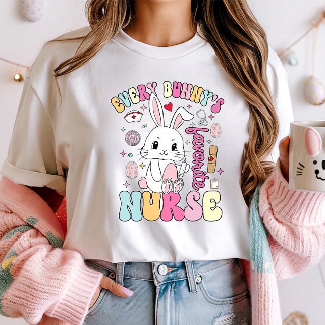 Cute Påsk Nurse Bunny Shirt, Roligt Vår Medical T Shirt (Skapare uppladdad)