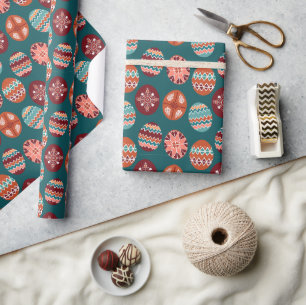 Cute Påsk, Papper med Påskägg Presentpapper