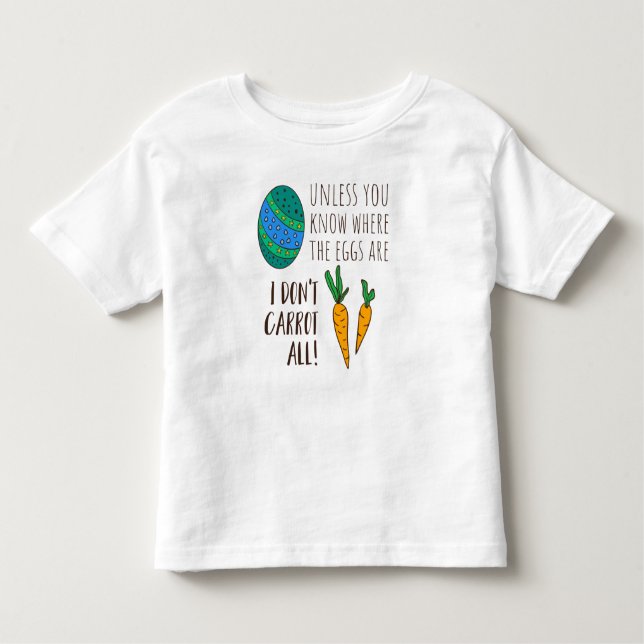 Cute Påsk Pun Funny Quote Say Doodle Tecknad T Shirt (Framsida)