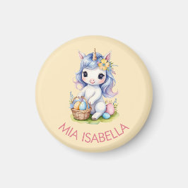 Cute Påsk Unicorn Anpassade Magnet