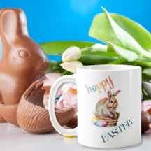 Cute Påsk Watercolor Bunny