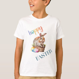 Cute Påsk Watercolor Bunny T Shirt