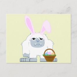 Cute Påsk Yeti Helg Vykort