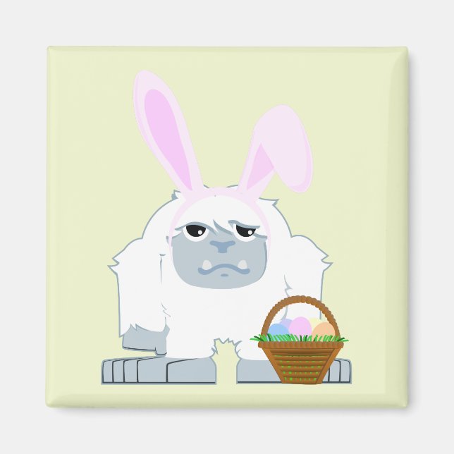 Cute Påsk Yeti Magnet (Framsidan)