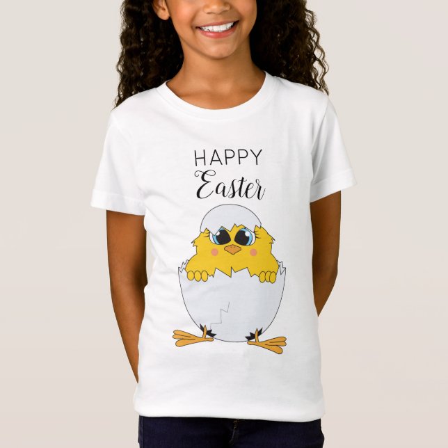 Cute Påskägg & Chick Glad påsk T Shirt (Framsida)