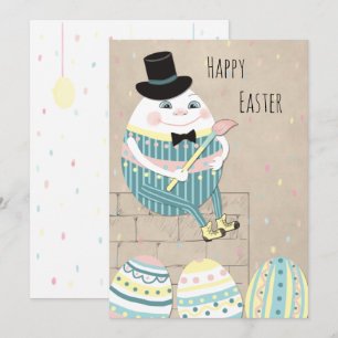 Cute Påskägg & Humpty Dumpty Julkort