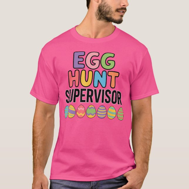 Cute Påskägg Hunt Supervisor T Shirt (Framsida)