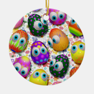 Cute Påskägg Tecknad Ornament