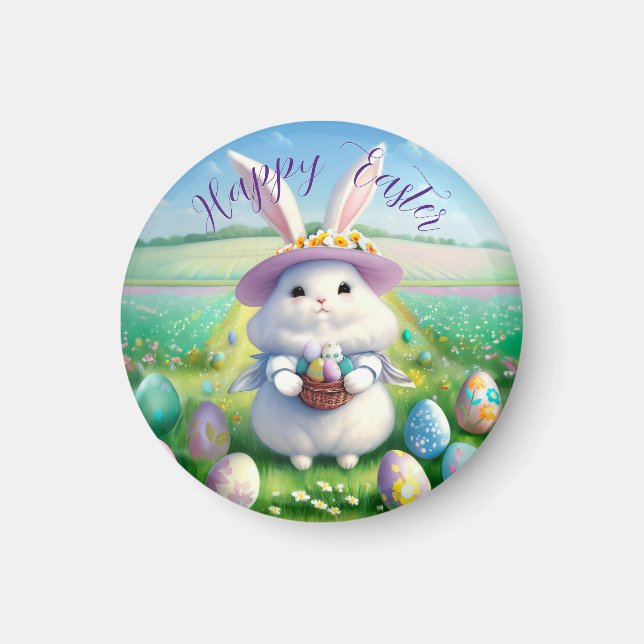 Cute Påskhare 01 Magnet (Framsidan)