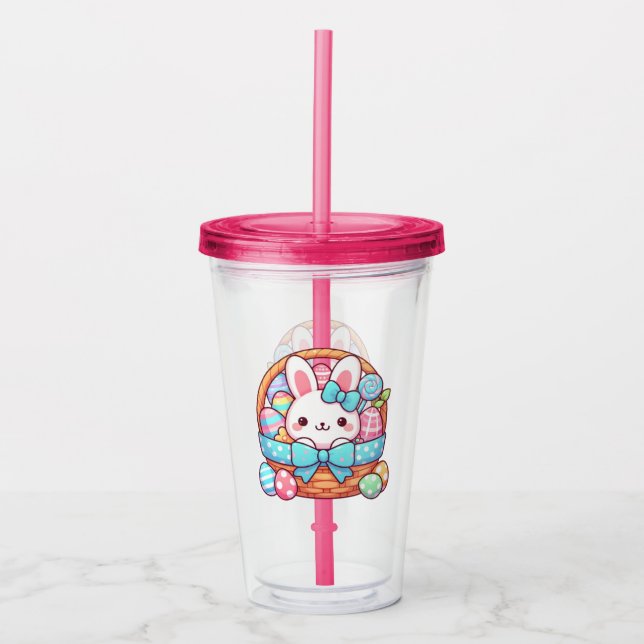 Cute, Påskhare-bagage Take Away Mugg (Framsida)