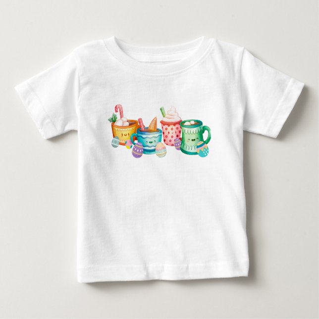 Cute Påskhare Coffee Shirt Funny Påsk Gift T (Framsida)