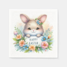 Cute Påskhare Holger ett Påsk-tecken