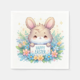 Cute Påskhare Holger ett Påsk-tecken Pappersservett