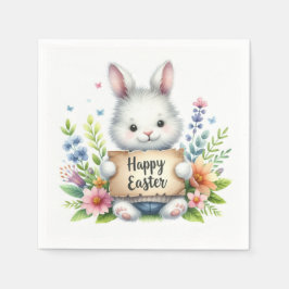 Cute Påskhare Holger ett Påsk-tecken Pappersservett