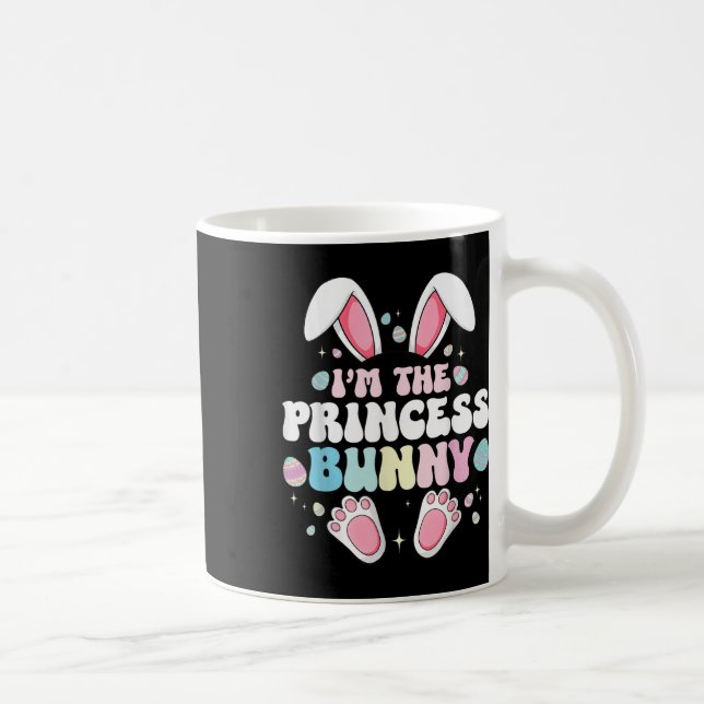 Cute Påskhare I är prinsessan Bunny för flickor Kaffemugg (Höger)