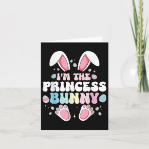 Cute Påskhare I är prinsessan Bunny för flickor Kort