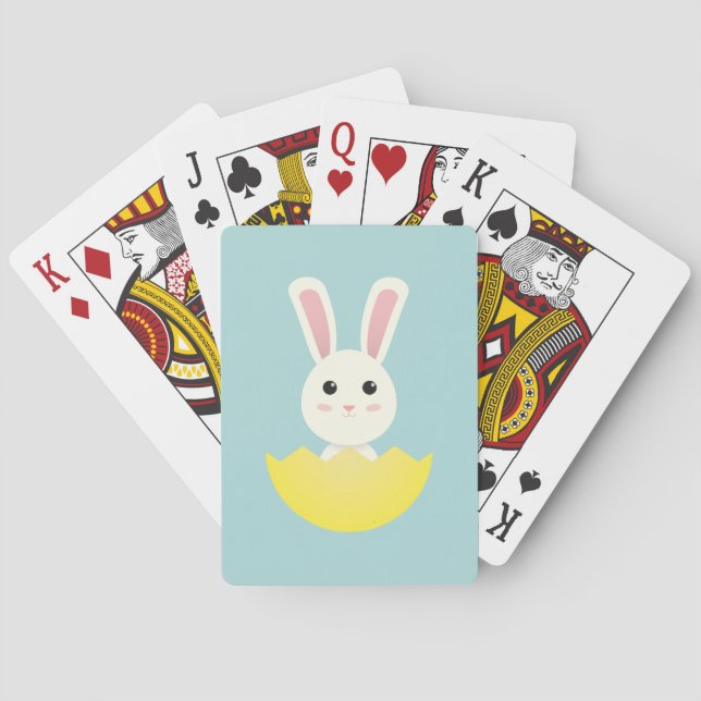 Cute Påskhare I Casinokort (Baksidan)