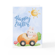 Cute Påskhare i morotsbilen