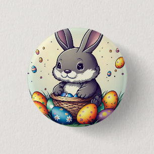 Cute Påskhare Knapp