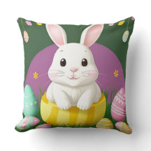 Cute-Påskhare med dekorativa ägg