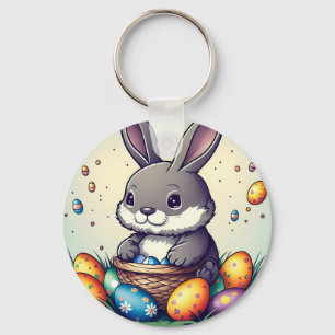 Cute Påskhare Nyckelring