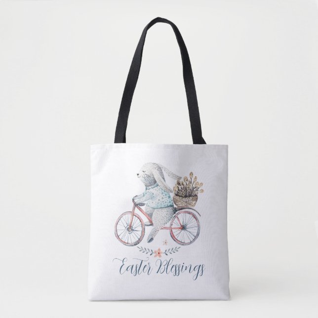 Cute Påskhare på Bike Tygkasse (Framsida)