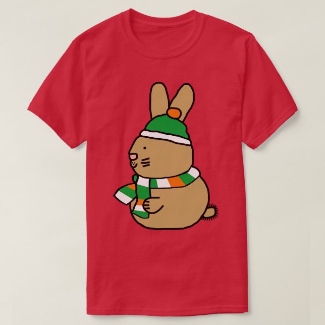 Cute Påskhare på St patricks day T Shirt (Design framsida)