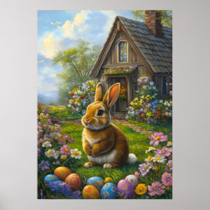 Cute Påskhare Poster